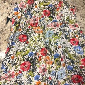 J. Jill Vibrant Floral Linen Dress